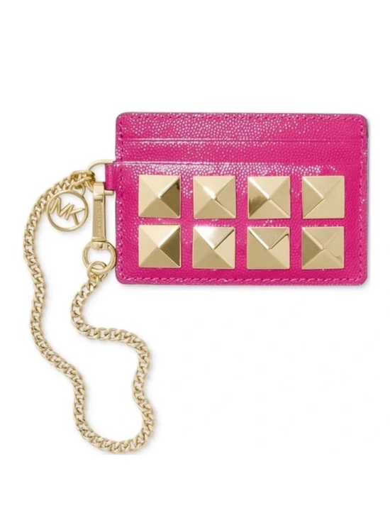 Michael Kors Handbags - Michael Kors Hot Pink Leather Card Case✨💕